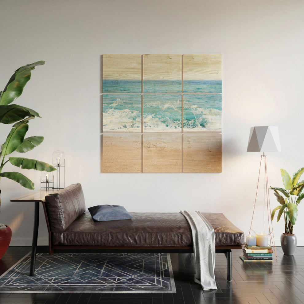 Bree Madden Pale Blue Sea Wood Wall Mural