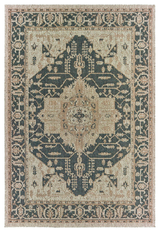 Oriental Weavers Latitude Grey/ Gold Oriental Indoor/Outdoor Rug 3'3"X5'