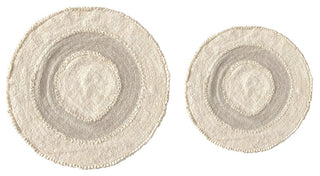 Radiant Collection Bath Rugs Set, 2 Piece Set, Ivory