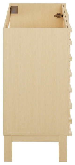 Cascade 24" Bathroom Vanity, Natural Oak Cabinet