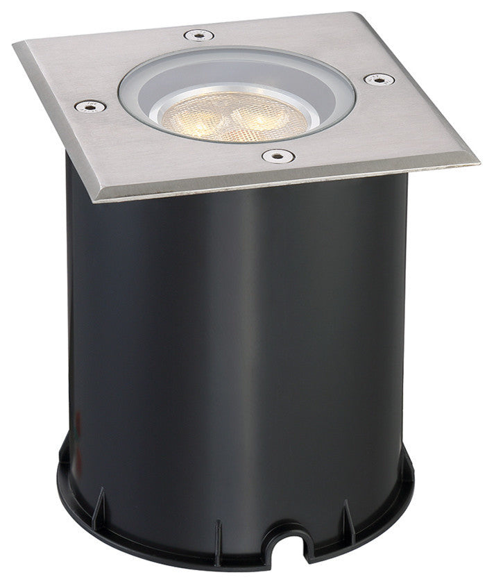 Eurofase 3X2 W Square Inground, Stainless Steel