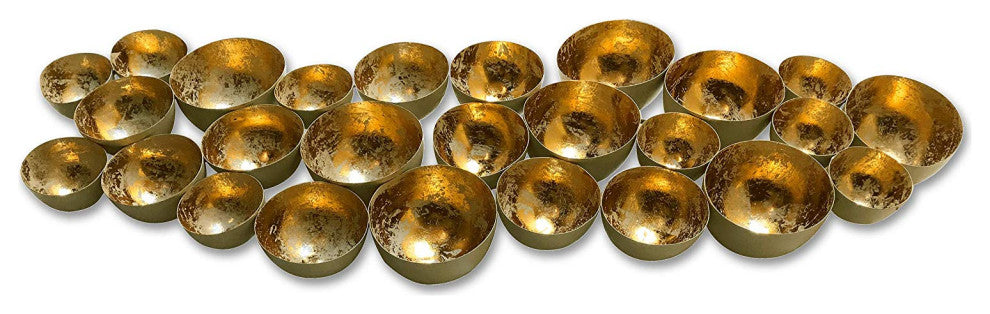 Modern Gold Abstract Metal Wall Art For Wall Decorations