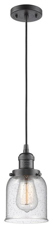 Innovations 1 Light Small Bell Mini Pendant in Oiled Rubbed Bronze, 201C-OB-G54