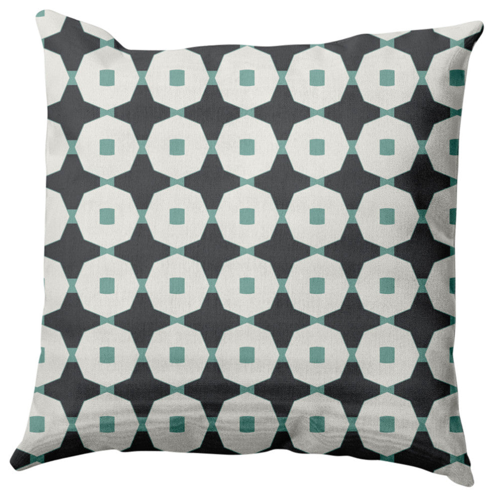Button Up Decorative Throw Pillow, Pepper, 26"x26"