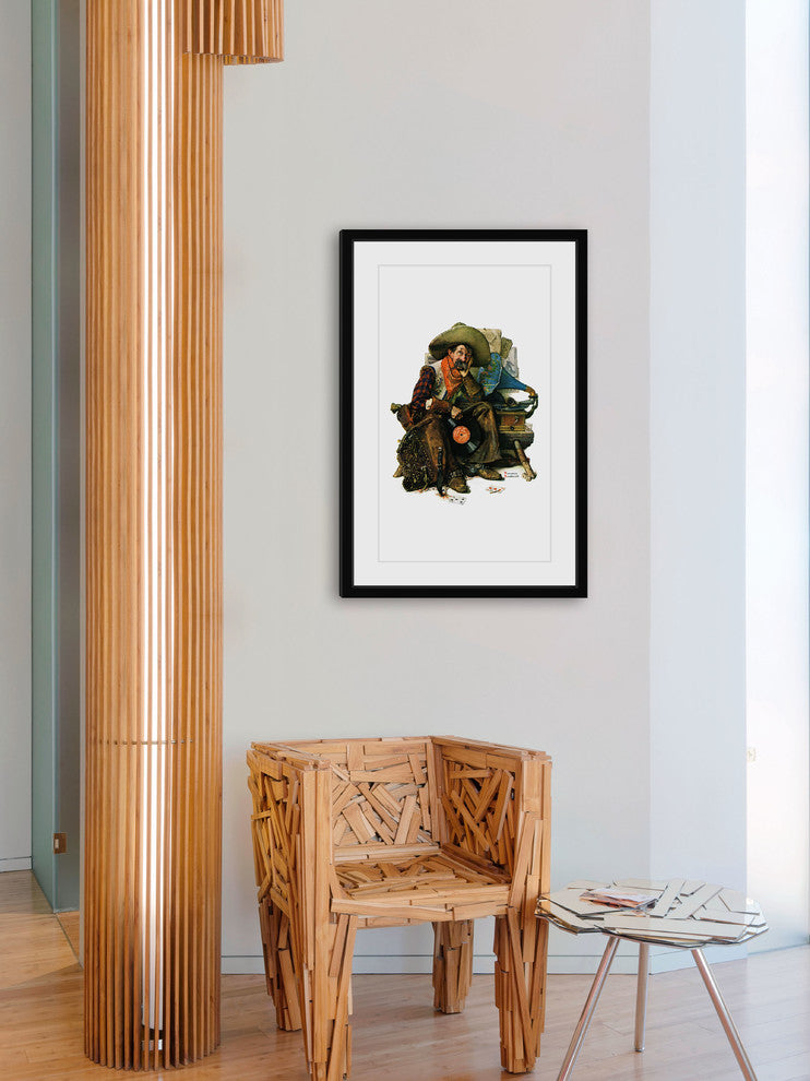 "Dreams of Long Ago" Framed Art Print by Norman Rockwell