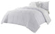 Noell 4-Piece Comforter Set, White, King