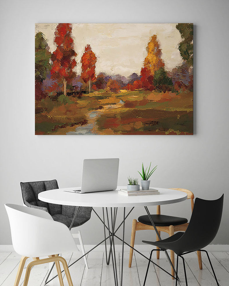 "Fall Creek " Museum Mounted Canvas Print, 40"x30"