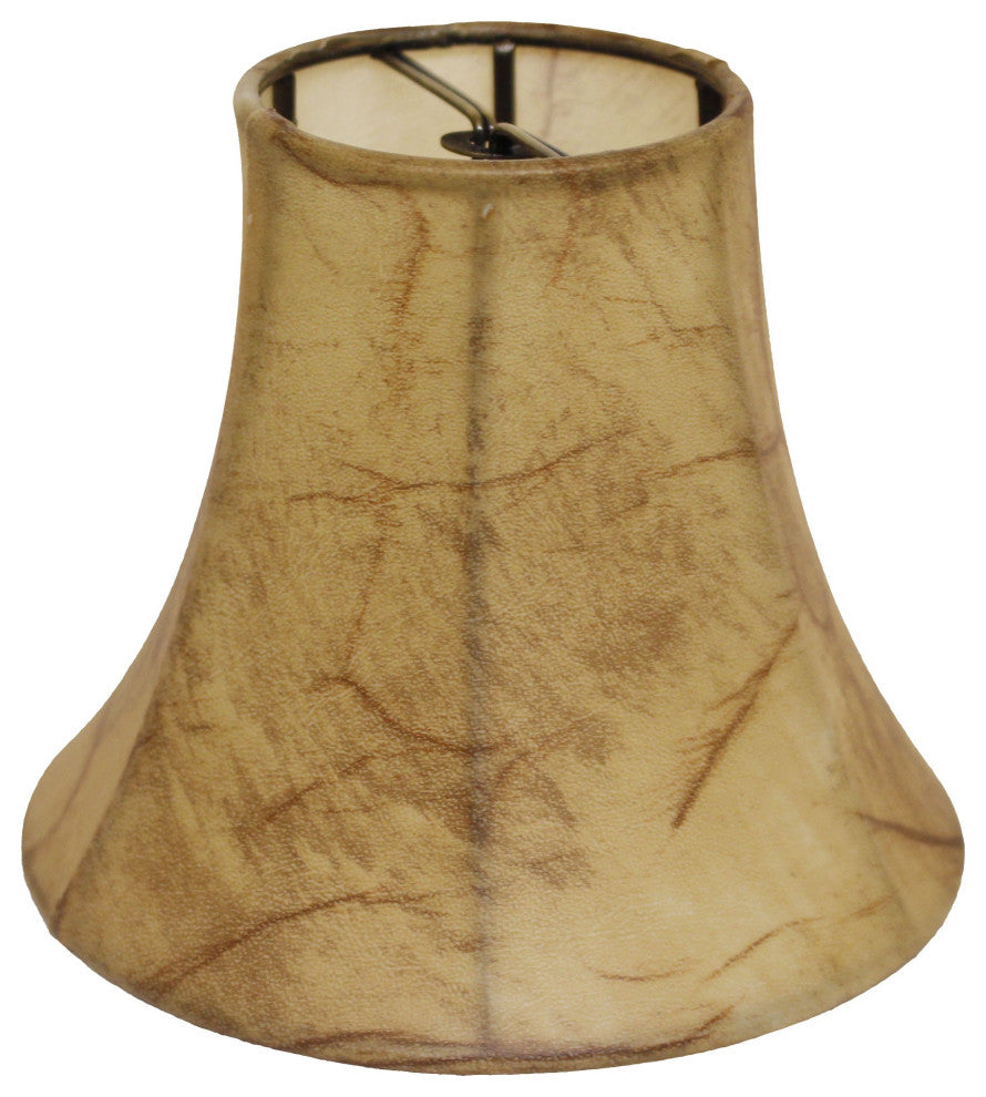 5" Antique Parchment Set of 6 Empire Slanted Chandelier Lampshades