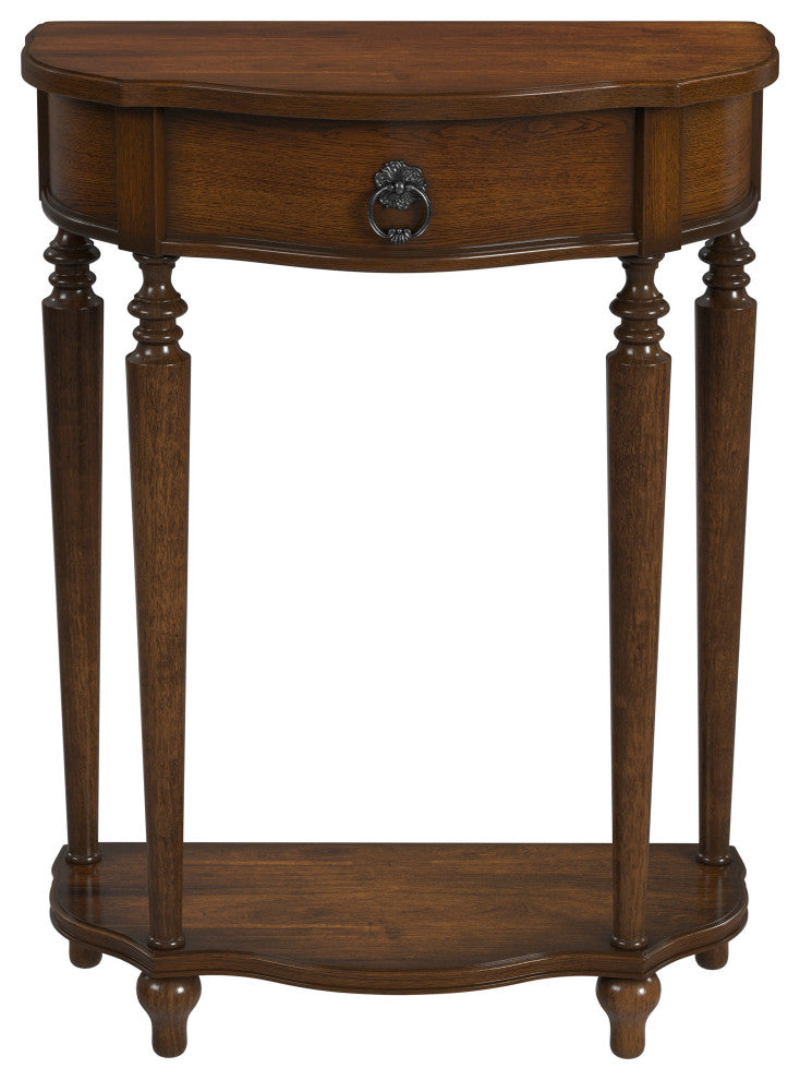 Ashby Painted Console Table, Winter Forest, Antique Cherry