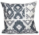 Free Spirit, Geometric Print Pillow, Gray, 18"x18"