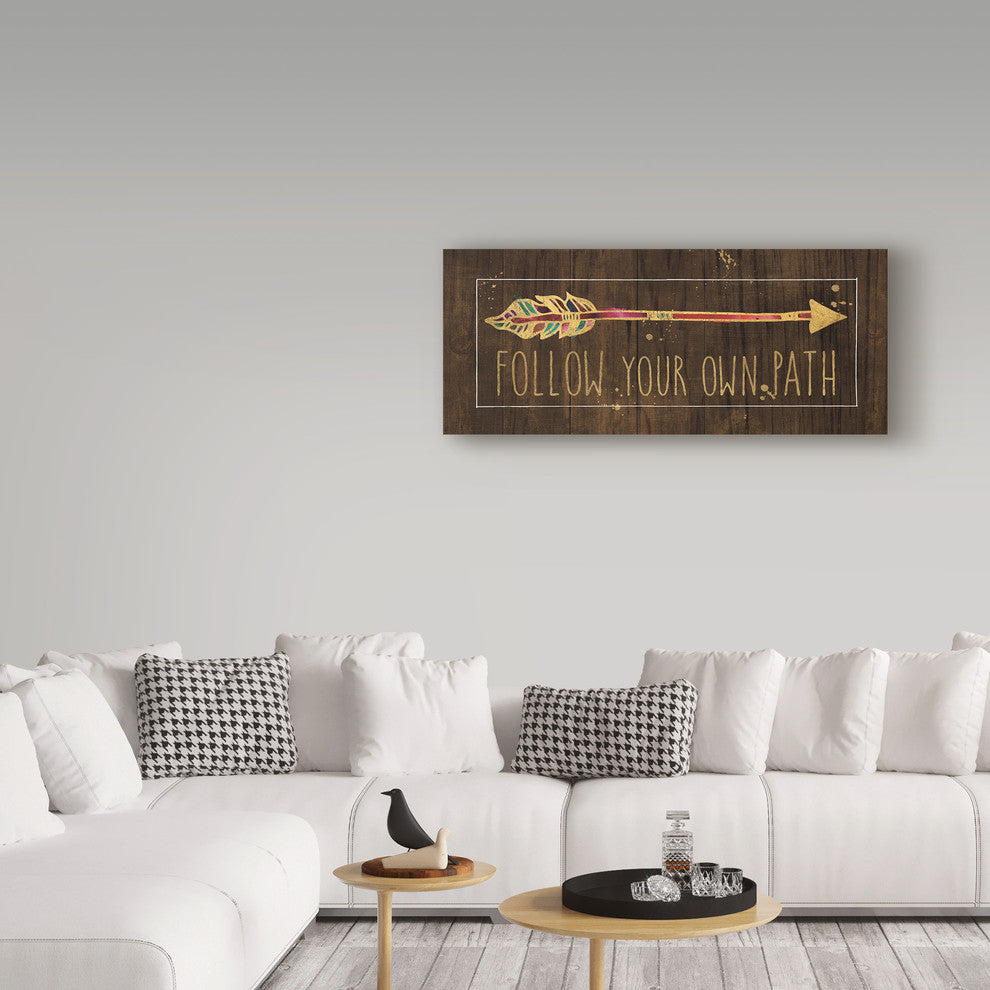 Pela Studio 'Beautiful Arrows III On Wood' Canvas Art, 47"x20"