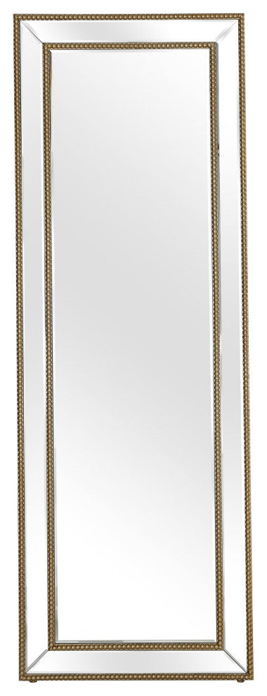 Gold Beaded Full Length Mirror
