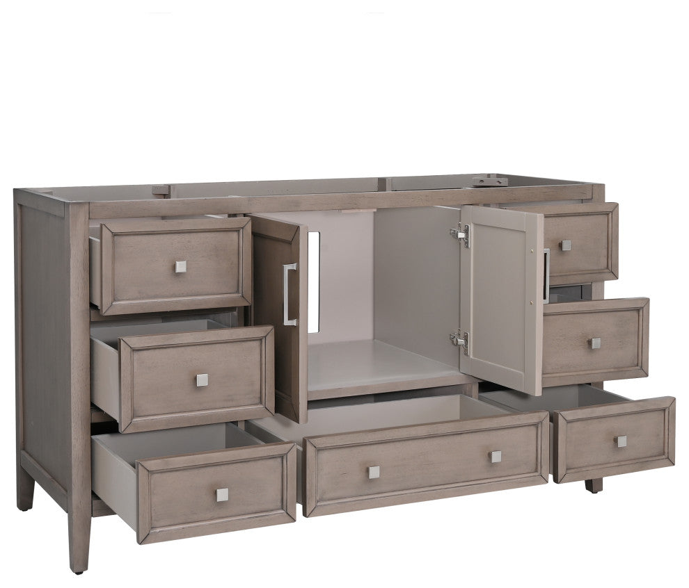 Avanity Everette 60 in. Single Vanity Only in Gray Oak