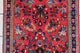 Handmade Vintage Persian Sarouk Rug 2.1'x4.2', 66cmx130cm 1970s