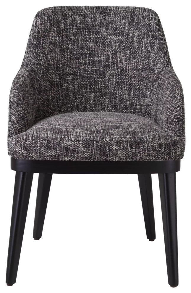 Upholstered Classic Dining Armchair | Eichholtz Costa, Black