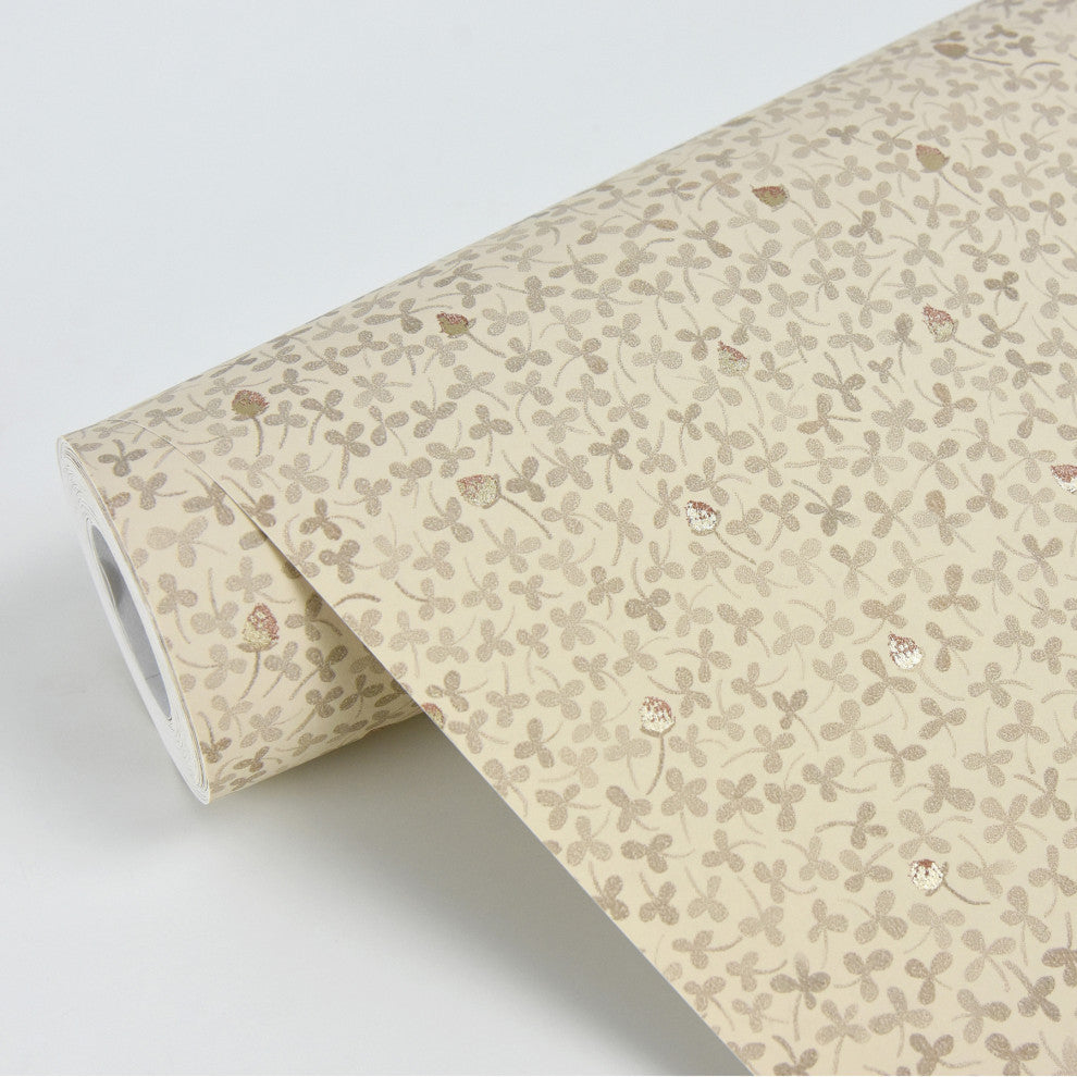 Lark Beige Botanical Wallpaper Bolt