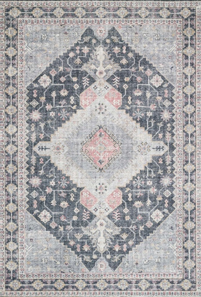 Loloi II Skye Area Rug, Charcoal/Multi, 9'0"x12'0"