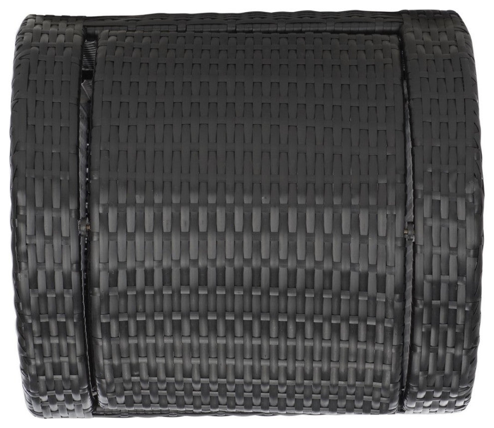 Safavieh Outdoor Serapis Trash Bn Black