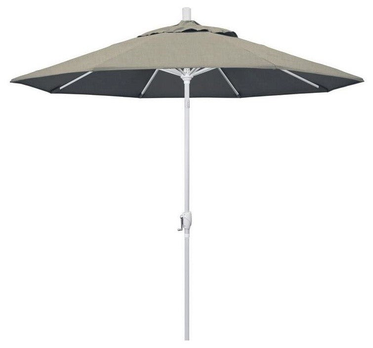 9' Aluminum Umbrella Push Tilt, Sunbrella, Spectrum Dove