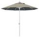 9' Aluminum Umbrella Push Tilt, Sunbrella, Spectrum Dove