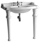 Isabella Collection Rectangular Console With Integrated Oval Bowl