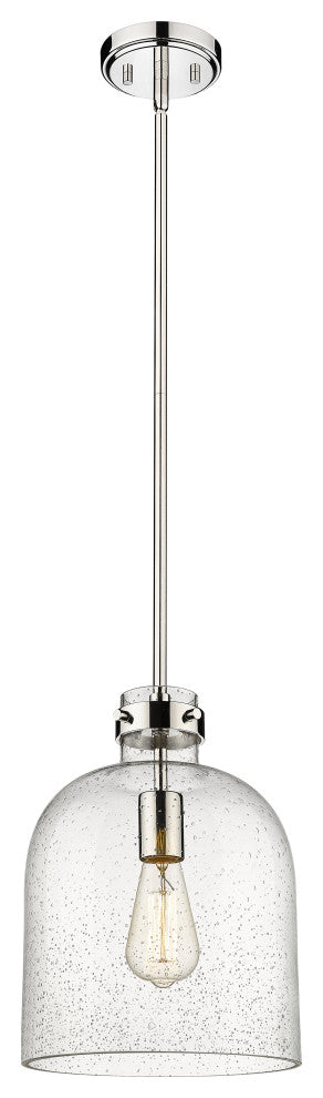 Zlite 817-9PN 1-Light Pendant, Clear Seedy