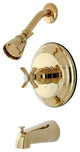 Kingston Brass Tub and Shower Faucet, Polished Brass
