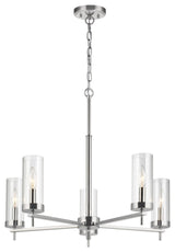 Zire 5-Light Chandelier, Chrome