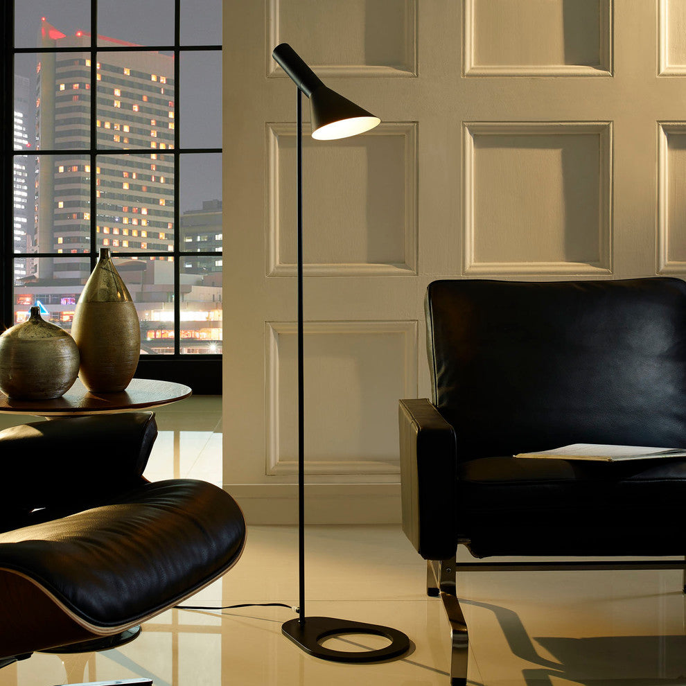 Modern Contemporary Living Room Floor Lamp Black