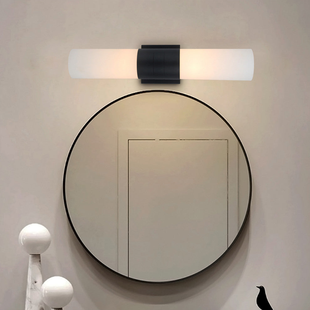 N2342-20-ORB 2 Light Vanity Lighting with White Glass in Oil Rubbed Bronze Finis