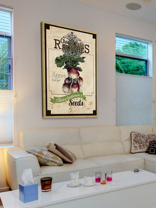 "Seed Packet Radishes" Painting Print on Canvas