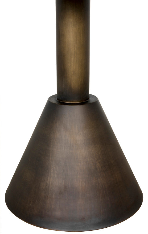 Joseph Side Table, Aged Brass
