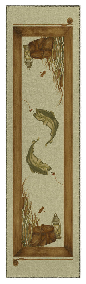 Indoor/Outdoor Excursion EX5 Beige Machine Washable 2'3" x 7'6" Runner Rug