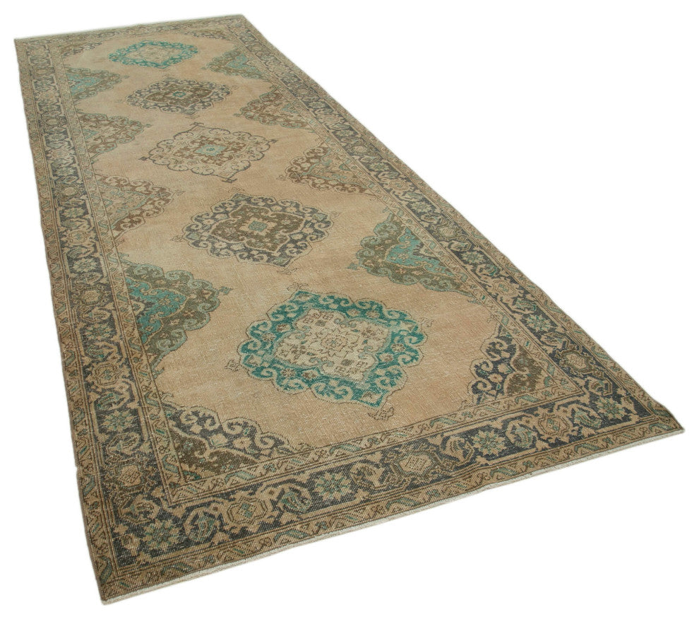 Rug N Carpet - Handmade Oriental 4' 10" x 12' 10" One-of-a-Kind Runner Rug