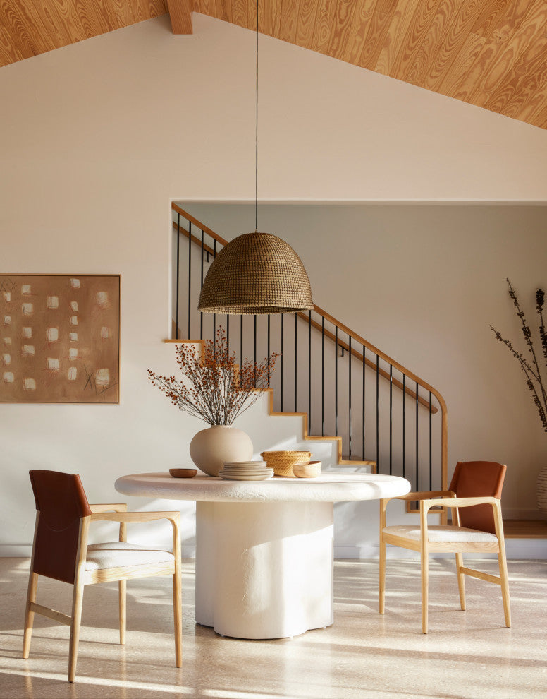 Grano Dining Table-Plaster Molded Concte
