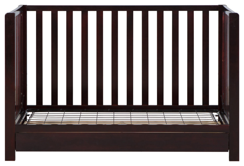 Emma 4-in-1 Convertible Crib With Drawer, Espresso