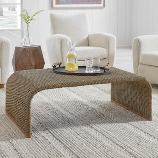 Uttermost Calabria Woven Seagrass Coffee table