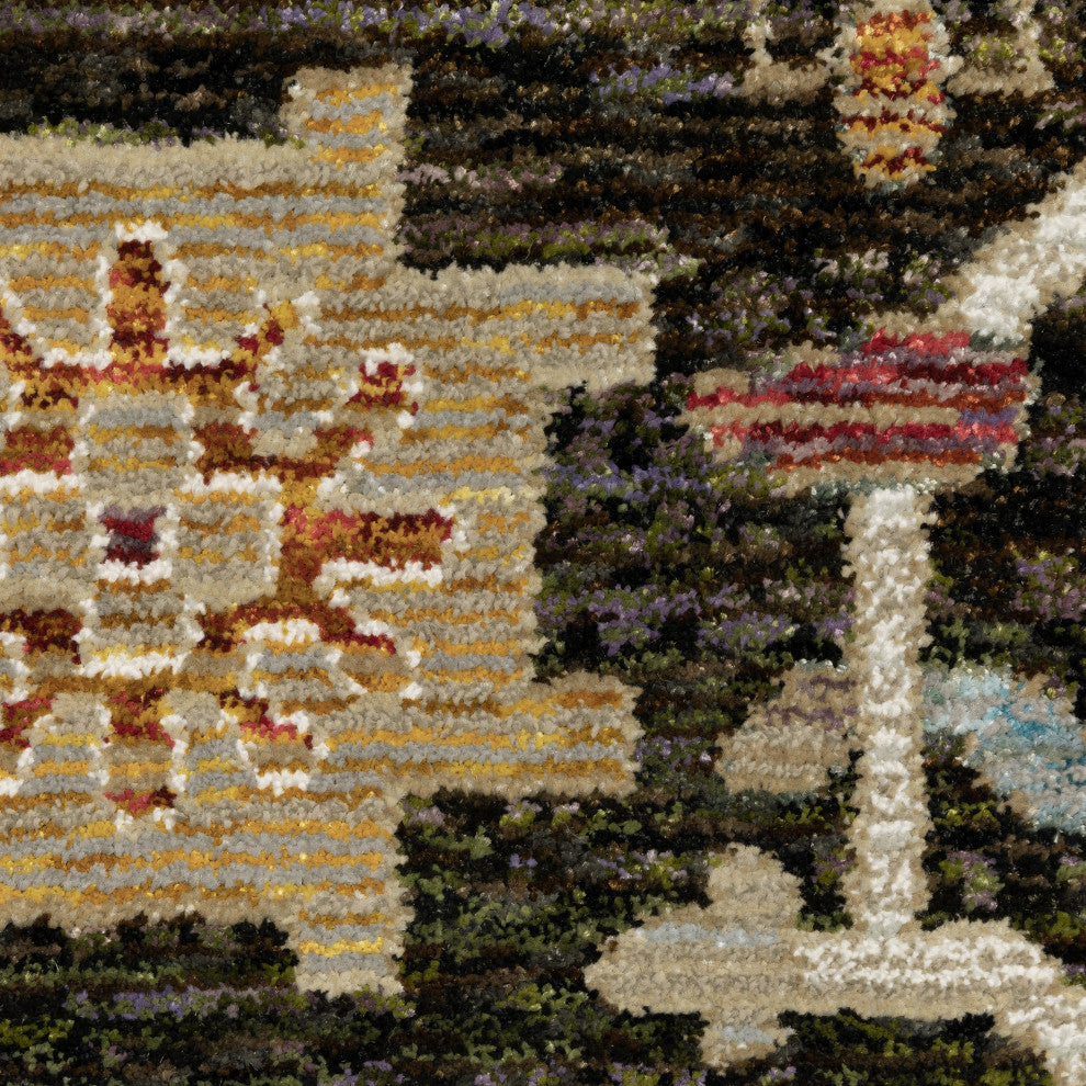 Adeline Vintage Bohemian Brown/ Multi Area Rug Runner 2'3" x 8'