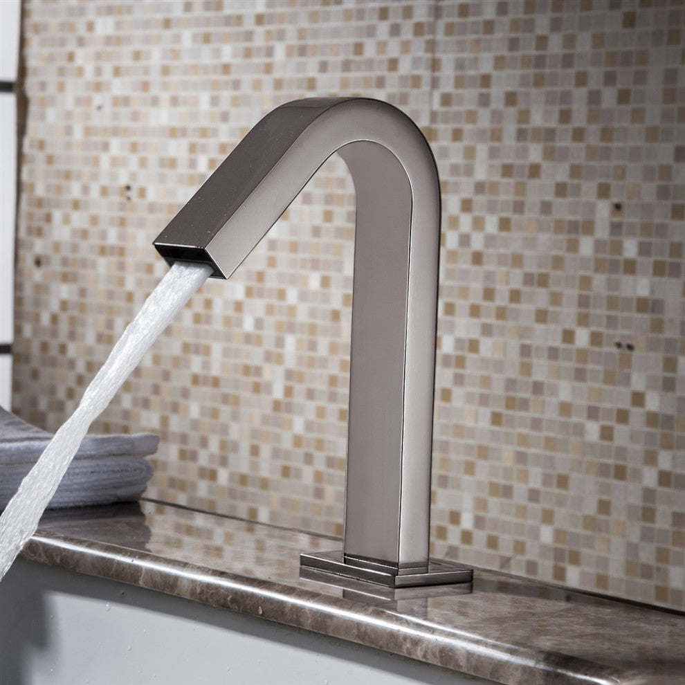 Fontana Commercial Brushed Nickel Touchless Automatic Sensor Hands Free Faucet