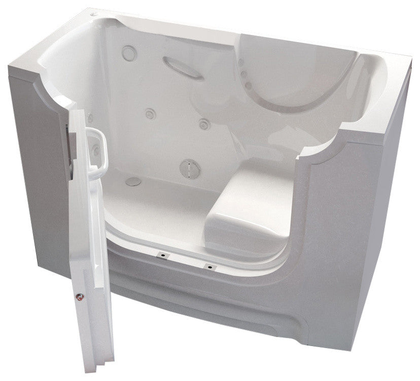 MediTub Wheel Chair Accessible 30 x 60 Left Drain Wheelchair Accessible Tub