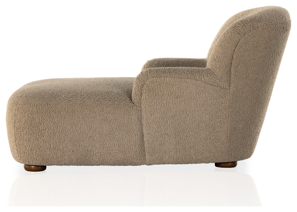Kadon Chaise Lounge-Sheepskin Camel