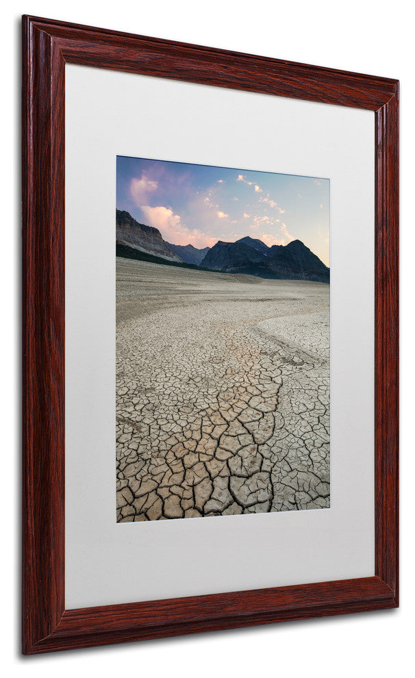 Pierre Leclerc 'Shoreline Texture' Matted Framed Art, Wood Frame, White, 20x16
