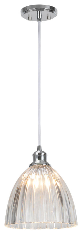 61004-2 Adjustable 1-Light Hanging Mini Pendant Ceiling Light, Chrome