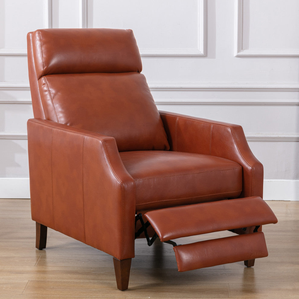 Balantyne Push Back Recliner, Caramel