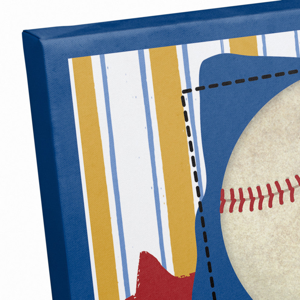 Play Ball Baseball 14x11 Canvas Wall Art