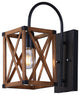 CWI Lighting 1033W6-1-230 Marini 1 Light Wall Sconce With Wood Grain Brown