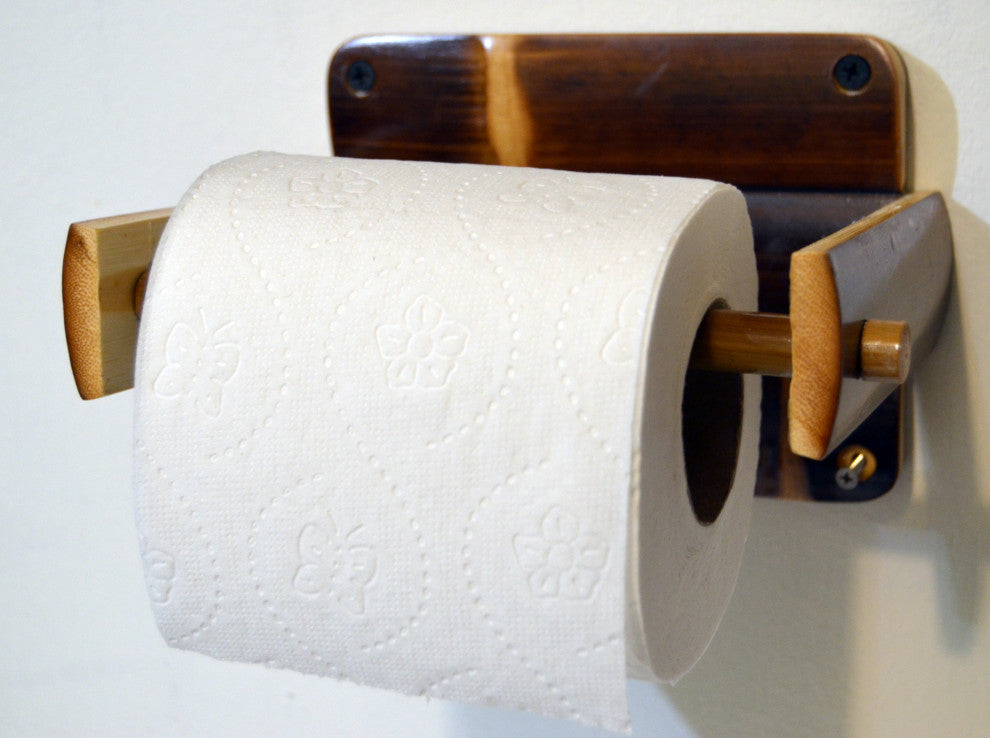 Eco-friendly Bamboo Toilet Paper Holder