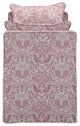 Rustic Manor Katarina Bench Upholstered, Linen, Paisley Red