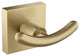 Ventus Bathroom Robe Towel Double Hook, Brushed Gold
