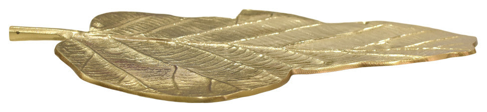 Handmade Decorative Aluminium Tray, Gold Color Coated